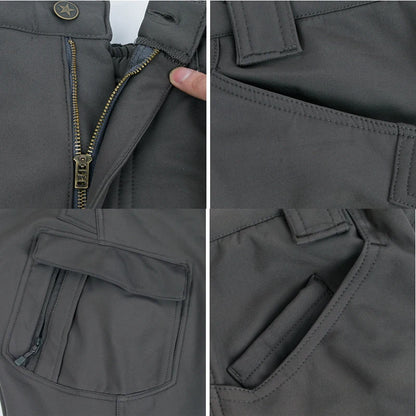 Men's Winter Tactical Softshell Cargo Pants