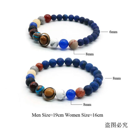 Solar System Bracelet with Natural Stones