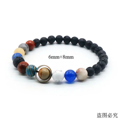 Solar System Bracelet with Natural Stones